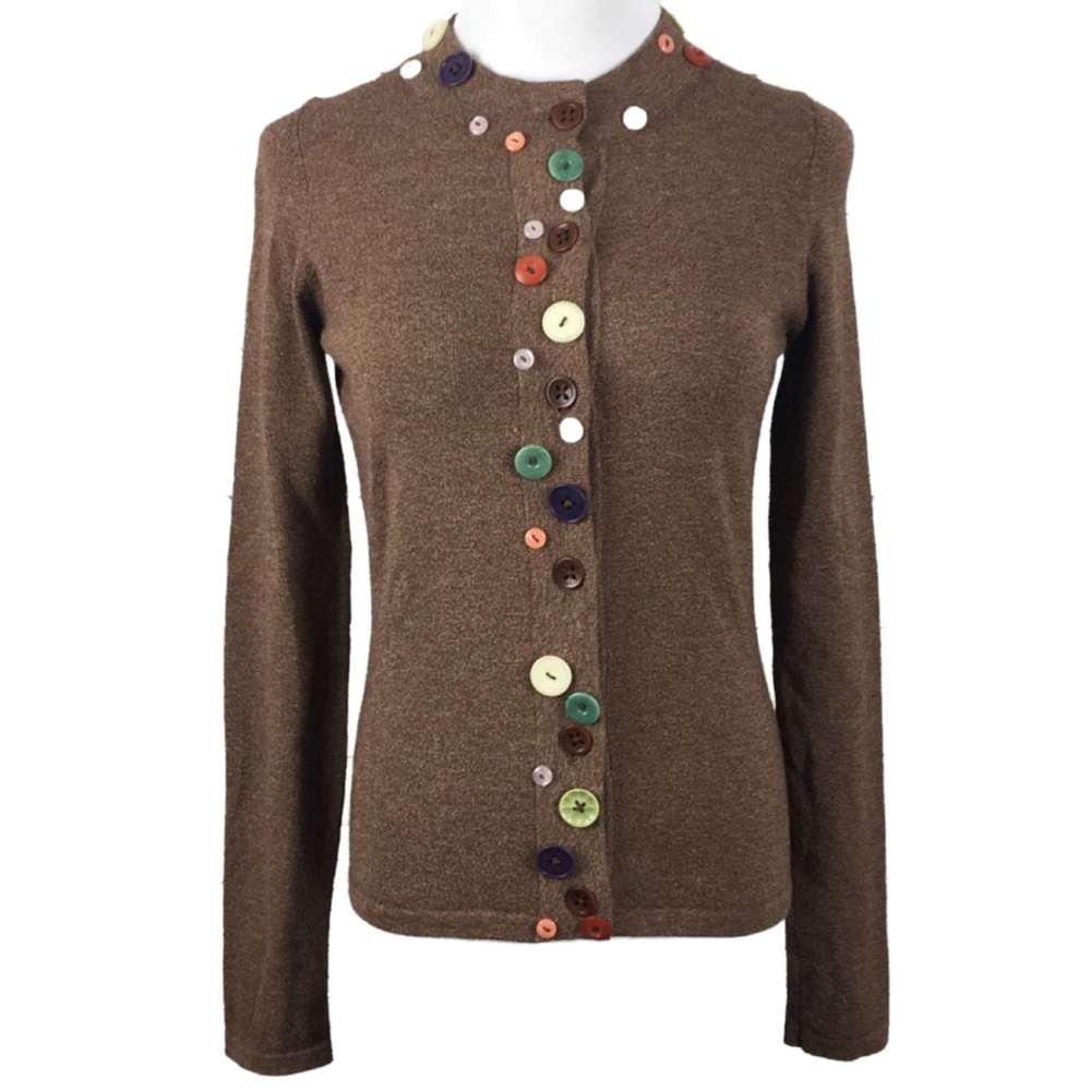 Anthropologie HWR Small Cardigan Sweater Buttons